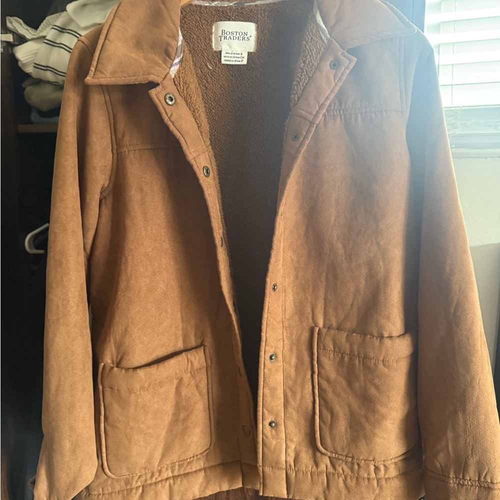 Boston Traders Tan Sherpa-Lined Jacket